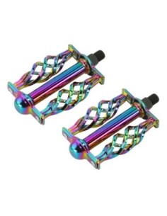 Twisted Pedals W/Cage Classic C-514 1/2 Oil Slick.